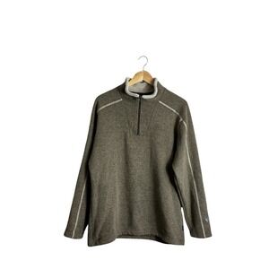 Kuhl‎ 1/4 Zip Large Oatmeal Ultrasoft Alfpaca Fleece Pullover Outdoor Gorpcore